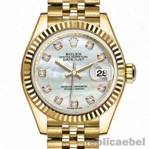 Fake Rolex Datejust Ladies 28mm m279178-0025 Gold-tone
